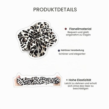 10 ks gumiček do vlasů s leopardím potiskem, látkové gumičky do vlasů, sametové gumičky do vlasů,