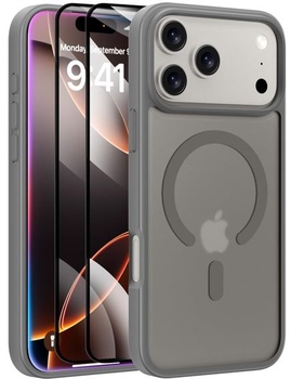 Matný kryt X-level pre iPhone 17 Pro, pre MagSafe, sivý