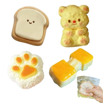 4 Mochi Squishy hračky Fidget hračky, mačkací hračky na…