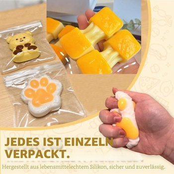 4 Mochi Squishy hračky Fidget hračky, mačkací hračky na odbourání stresu antistresové senzorické