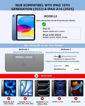 Černý kryt s klávesnicí pro iPad A16 11. generace 2025/10. generace, nový, černý