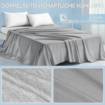 Chladivá deka Fuqiduo 150 x 200 cm, samochladicí deka, 2 v 1 oboustranná lehká letní deka,