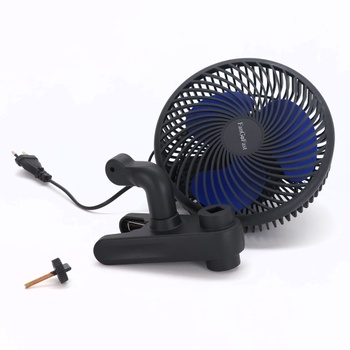 Ventilátor FanGoFast Grow Clip, oscilační, EC motor s 10 rychlostmi, upínací ventilátor pro