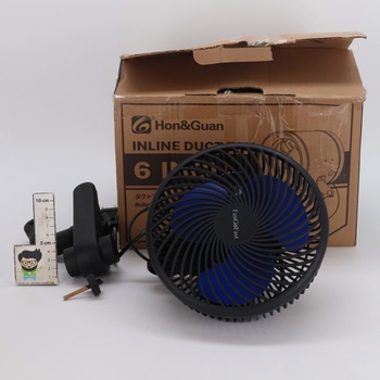 Ventilátor FanGoFast Grow Clip, oscilační, EC motor s 10 rychlostmi, upínací ventilátor pro