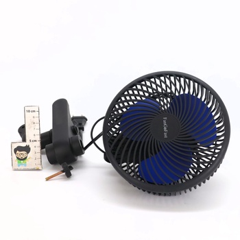 Ventilátor FanGoFast Grow Clip, oscilační, EC motor s 10 rychlostmi, upínací ventilátor pro
