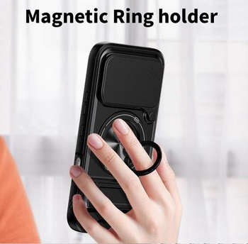 Nárazuvzdorný kryt na telefón pre Xiaomi 17 Pro 5G so stojanom. Modrý Xiaomi 17 Pre 5G Modrý