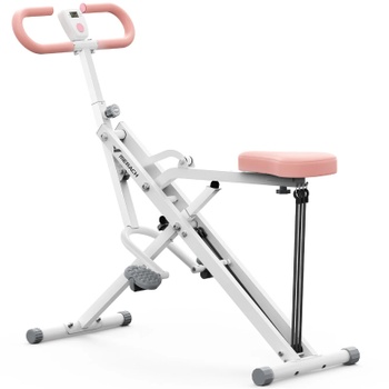 Multifunkčný posilňovací stroj MR-R07W1-EU, nosnosť až 159 kg, skladací, bielo/ružový