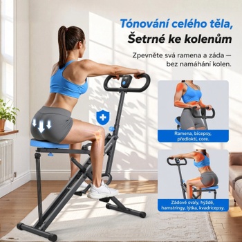 Multifunkčný posilňovací stroj MR-R07W1-EU, nosnosť až 159 kg, skladací, bielo/ružový