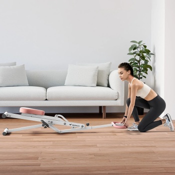 Multifunkčný posilňovací stroj MR-R07W1-EU, nosnosť až 159 kg, skladací, bielo/ružový