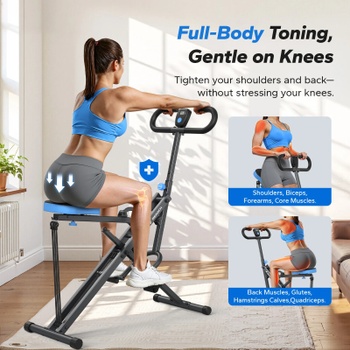 Multifunkčný posilňovací stroj MR-R07W1-EU, nosnosť až 159 kg, skladací, bielo/ružový