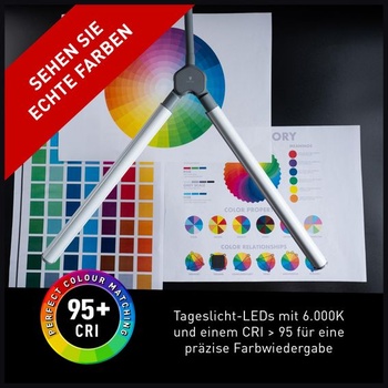 Lampa DuoPro™ s upínacím systémom denného svetla – vysoké CRI 95+, dvojitá hlava, LED (6 000 K, 2