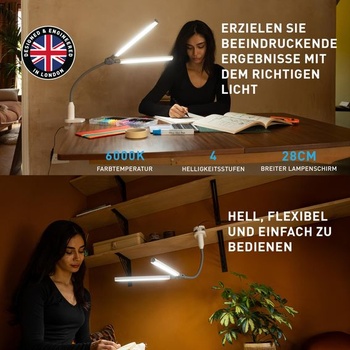 Lampa DuoPro™ s upínacím systémom denného svetla – vysoké CRI 95+, dvojitá hlava, LED (6 000 K, 2