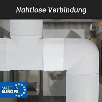 Balení 2 kusů vnější spojky pro kulaté potrubí 150 mm - příslušenství pro ventilační systém -
