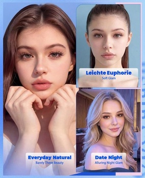 Obeyalash Individual Brown C-Curl Eyelashs, 144 kusov - Hnedé prírodné tenké páskové riasy pre DIY