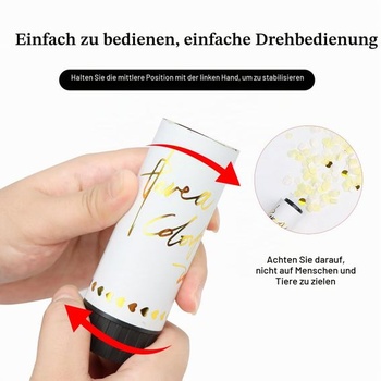 Sada 10 malých bielych konfetových diel - na svadby a večierky, biele mini, 10 kusov