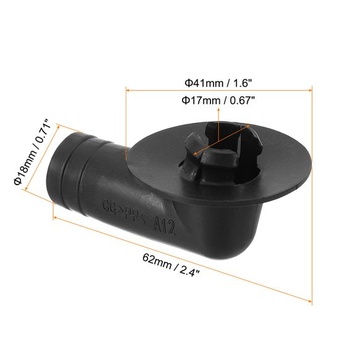 PATIKIL 17mm konektor pre odtokovú hadicu klimatizácie, 1 kus univerzálneho odtokového konektora s