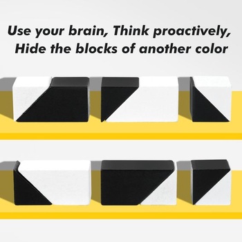 QZMTOY Brain Puzzle Spiel IQ Logická hra Drevené hlavolamy Hádanky