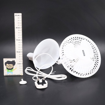 Přenosný 6palcový stolní ventilátor Status, bílý od Statusu