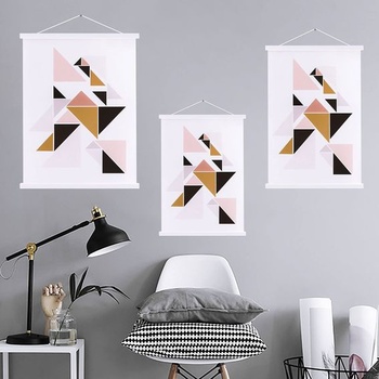 Plagátový prúžok B2, Plagátová lišta, Plagátové prúžky 50 cm, Magnetický, Magnetický drevený