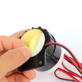 Taikuwu 12V 120dB Káblová mini siréna pre domácu kanceláriu, dielňu, garáž, 3,5mm zástrčka, sada