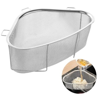 Nerezový sitko do drezu, trojuholníkový filter do drezu (strieborný) Silver1