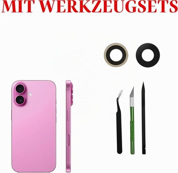 Sada 2 náhradních skel fotoaparátu pro iPhone 16, sada na opravu iPhonu 16