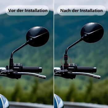 Adaptér zrkadla pre motocykel z pravého závitu M10 na ľavý závit M10; adaptér zrkadla pre skúter z