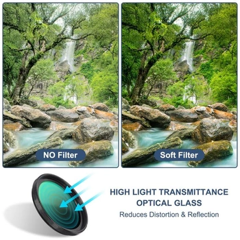 PATIKIL 37mm ND filtr, variabilní ND objektiv ND2-ND400 nastavitelný neutrální hustota filtru,