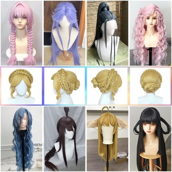 100cm dlhá rovná parochňa pre cosplay, Halloween, DIY styling (orchidea)