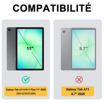 Klávesnica JADEMALL pre Samsung Galaxy Tab A11 Plus 11 palcov 2025, AZERTY, francúzska klávesnica