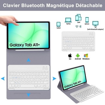 Klávesnica JADEMALL pre Samsung Galaxy Tab A11 Plus 11 palcov 2025, AZERTY, francúzska klávesnica
