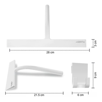 Súprava sprchových stierok 28 cm - silikónová stierka do sprchy, stierka na okná, stierka do kúpeľne,