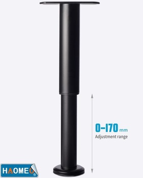 Univerzálna podnož, nožičky pre lamelový rošt bez vŕtania, výškovo nastaviteľná 25–42 cm, vnútorná
