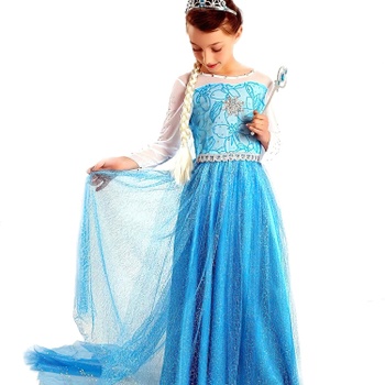Detský kostým ELSA star s doplnkami 134-146 XL