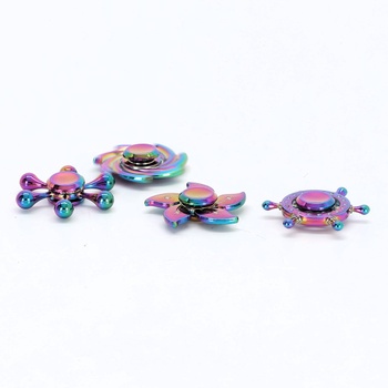 Dúhový fidget spinner, stolná hračka s otočným spinnerom pre prsty a ruky pre deti i dospelých, darček