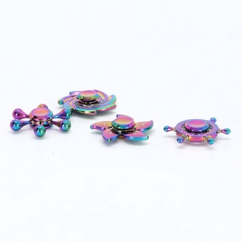 Dúhový fidget spinner, stolná hračka s otočným spinnerom pre prsty a ruky pre deti i dospelých, darček