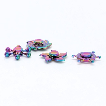 Dúhový fidget spinner, stolná hračka s otočným spinnerom pre prsty a ruky pre deti i dospelých, darček