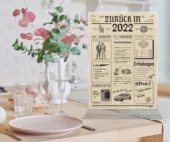 Darček ku 4. narodeninám pre mužov - Vtipné prianie ku 4. narodeninám pre ženy 2022 [A4 bez rámčeka]