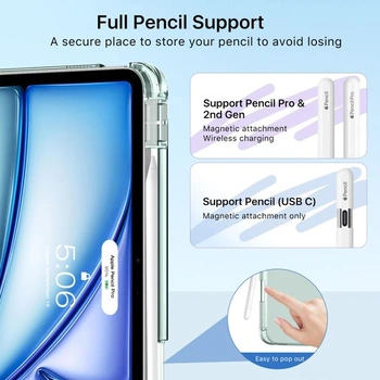 Puzdro MoKo pre iPad Air 11 palcov (M4/M3/M2) 2026/2025/2024 s držiakom na pero, polnočne zelené