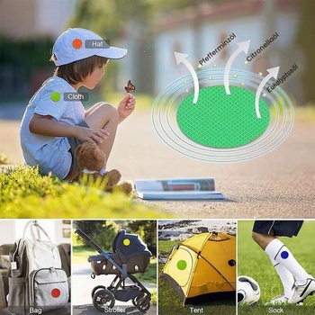 Samolepky proti komárom, 96 ks náplastí proti komárom, náplasti proti komárom, nálepky proti