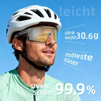 Športové slnečné okuliare, polarizované cyklistické okuliare, ultraľahké, nastaviteľné nosné opierky,