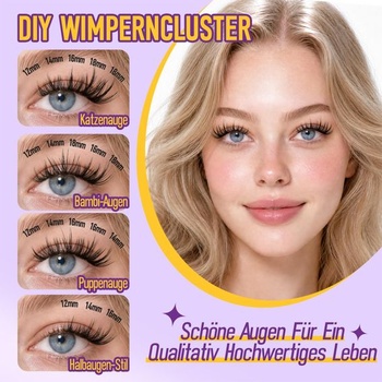 Wimpern Extensions 168 ks řasových clusterů Manga řas 10-18 mm MIX
