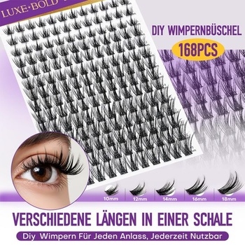Wimpern Extensions 168 ks řasových clusterů Manga řas 10-18 mm MIX