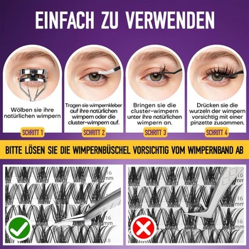 Wimpern Extensions 168 ks riasových klastrov Manga rias 10-18 mm MIX