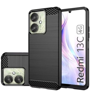 Ochranný kryt pre Redmi 13C 4G, Poco C65. Ultratenký kryt s imitáciou uhlíkových vlákien s mäkkými TPU