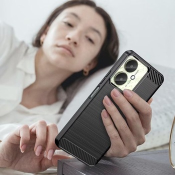 Ochranný kryt pre Redmi 13C 4G, Poco C65. Ultratenký kryt s imitáciou uhlíkových vlákien s mäkkými TPU
