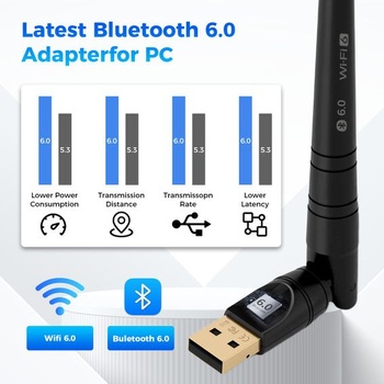 Bluetooth 5.3 adaptér s dlouhým dosahem přenosu pro Windows 11/10/8.1 PC