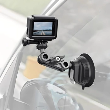 Prísavný držiak do auta pre GoPro Hero 13/12/11, príslušenstvo pre akčnú kameru s otočnou guľovou