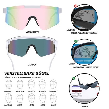 DADAPANGHU Fast Glasses Rave Polarizované slnečné okuliare Pánske cyklistické okuliare Dámske