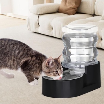 Dávkovač vody Sfozstra Gravity pre psov – 4 l, čierna, nerezová oceľ